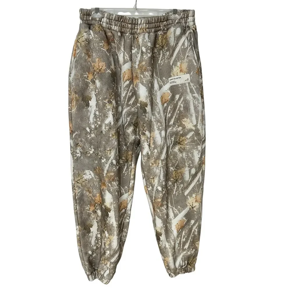 Comfrt The Camo Sweatpants Adirondack Tan Brown Cream Leaf Branch Men's Size XL - Picture 8 of 9